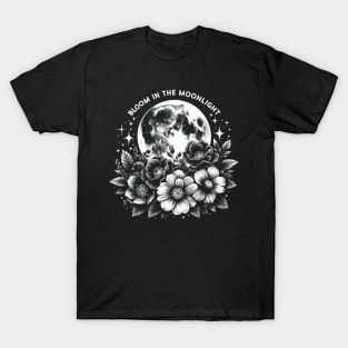 Lunar Blossom: Bloom in the Moonlight T-Shirt